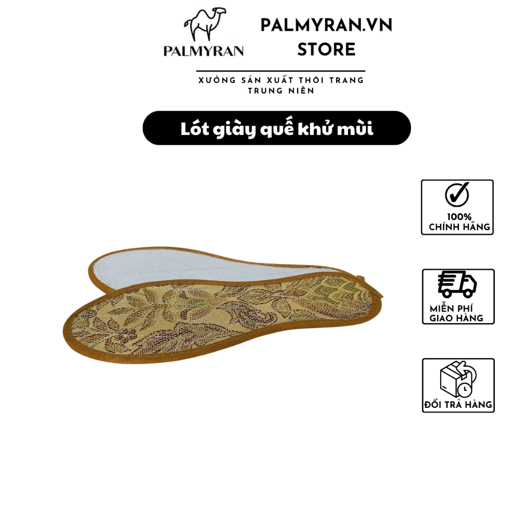 Lót Giày Quế khử mùi hôi chân cao cấp palmyran LQ01