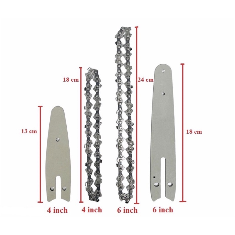 Lam Xích 6 inch Dùng Cho Máy Cưa Xích Chạy Pin