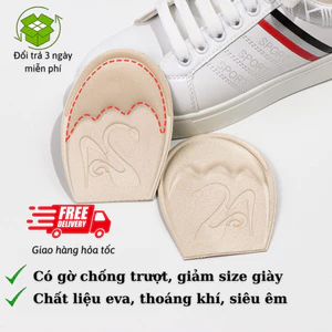 Lót mũi giày 4D chống trượt, êm chân và thoáng khí. Miếng lót mũi giày chống rộng