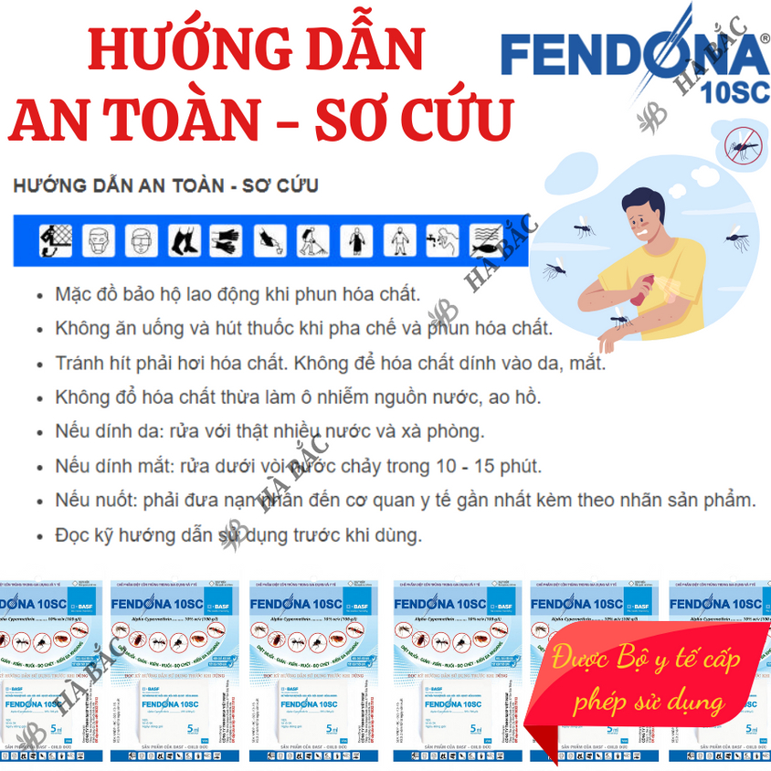 Thuốc diệt côn trùng trong nhà Fendona 10SC HỢP TRÍ, ruồi muỗi kiến gián (GÓI 5ML)
