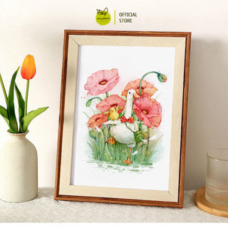 Bộ tập tô màu nước dành cho người mới bắt đầu kích thước A5, chủ đề hoạt hình phong cảnh nhân vật, tự do sáng tạo