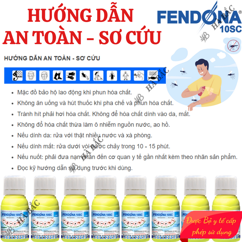 Thuốc diệt côn trùng trong nhà Fendona 10SC HỢP TRÍ, ruồi muỗi kiến gián (chai 50ml)