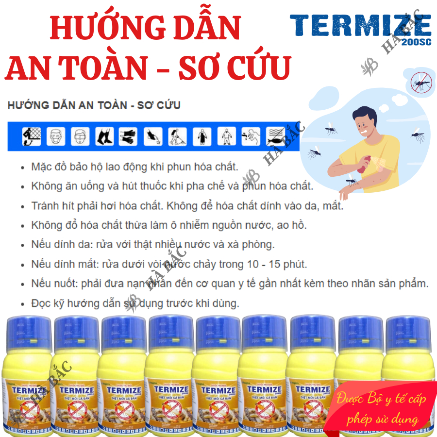 Thuốc diệt mối thế hệ mới Termize 200SC (50ml) Hợp Trí - Diệt mối cả đàn, dùng trong nhà, công trình, an toàn khi dùng