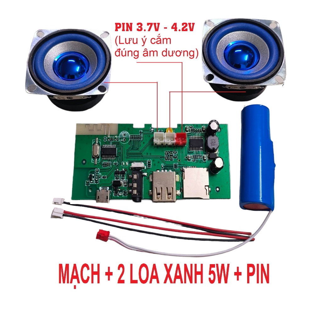 Hướng dẫn lắp đặt và sử dụng Mạch Loa Bluetooth 5W