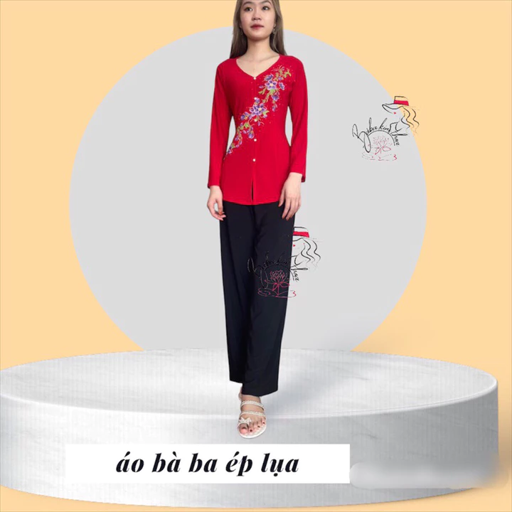 Áo bà ba đẹp,bà ba nữ,bà ba màu in 4D