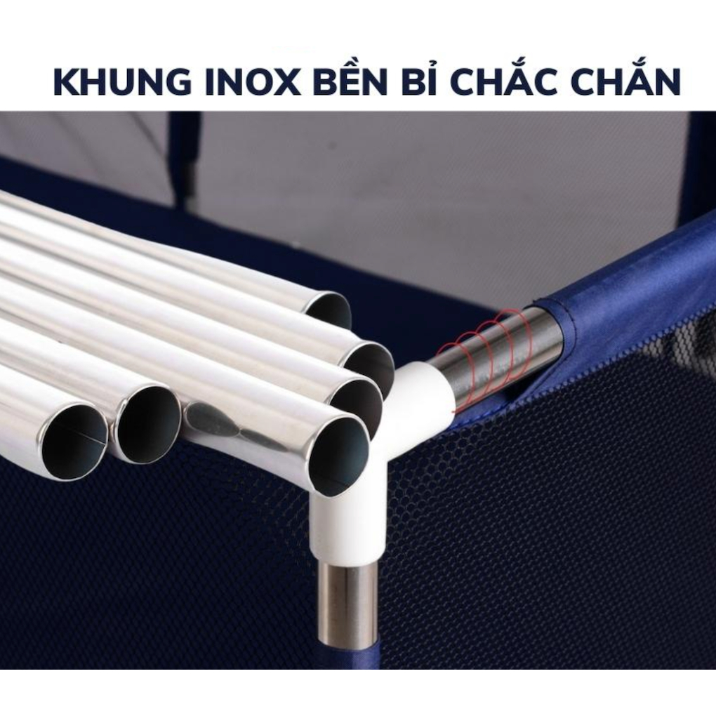 TẶNG 10 BÓNG việt nam Quây bóng hình chữ nhật LOẠI 1 - 1m2x1m8 cỡ lớn có rổ bóng và khung thành