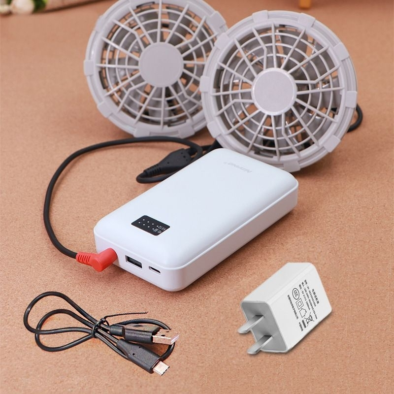 Pin áo điều hoà 12V Cho Áo Quạt Điều Hòa Nhật Bản dùng được 12h có cổng ...