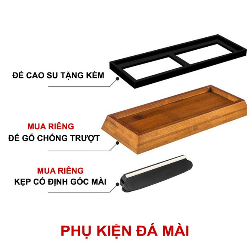 Đá Mài Dao Nhật Bản 2 Mặt Siêu Sắc Độ Mịn 3000 Đến 8000 Nhanh Sắc Bén Độ Dày 3cm SP08
