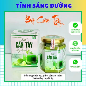 Bột Cần Tây Nguyên Chất Sấy Lạnh - Tĩnh Sáng Đường bổ sung chất xơ, dưỡng chất, người có hệ tiêu hóa kém