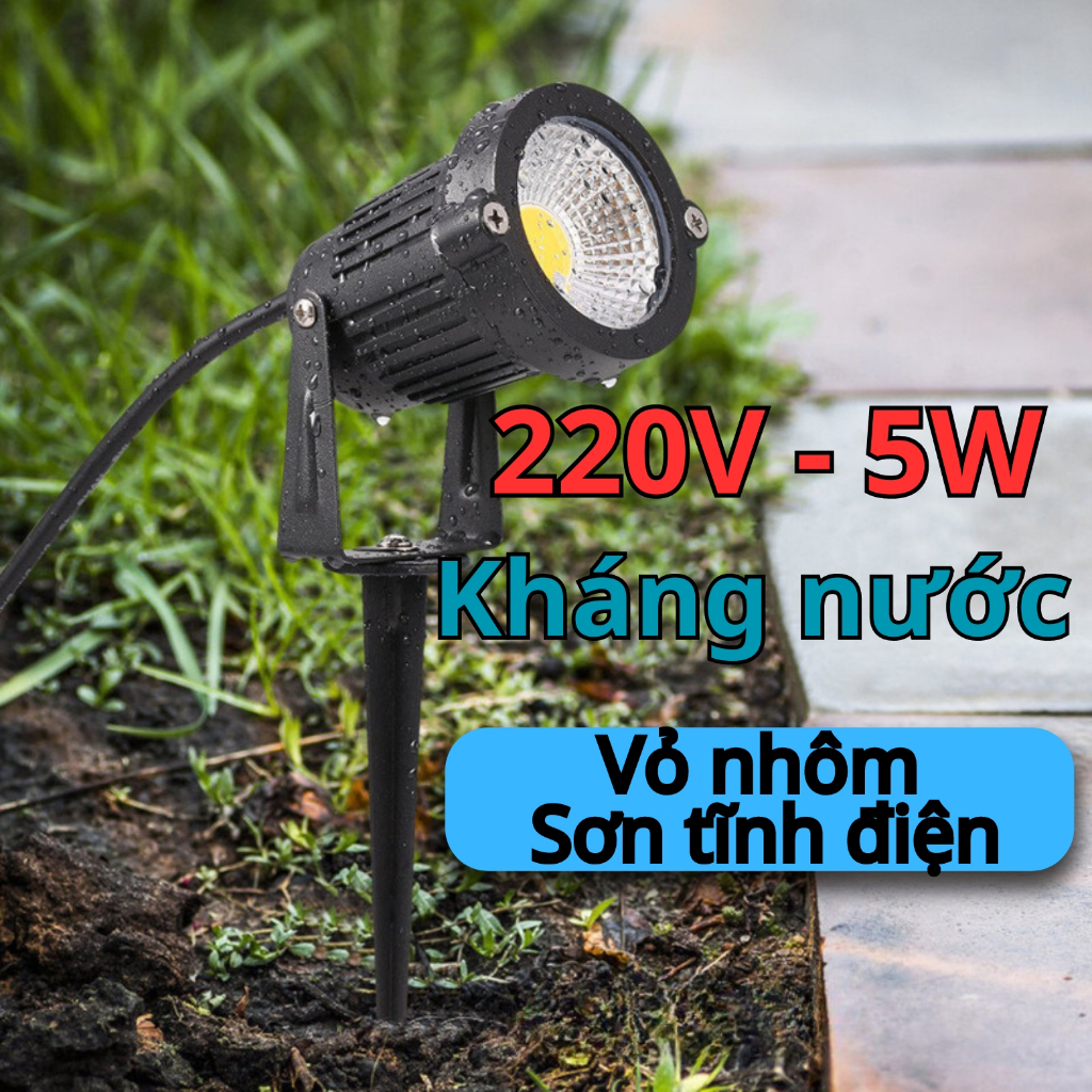 Đèn led rọi cây chiếu sáng cây cảnh sân vườn trang trí hồ cá tiểu cảnh ...