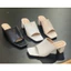 Guốc nữ 5 phân công sở tiếp viên dép 5 phân gót trụ bản ngang to may viền cao cấp Ann_G5PBNVIEN