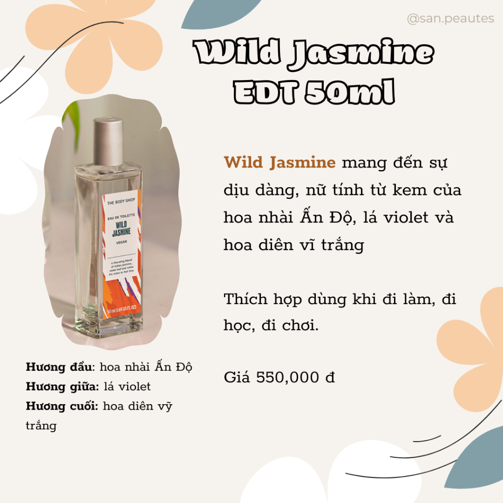 Nước hoa Cherry Blossom/Rosebud/Blissful Strawberry/Bergamot/Wild