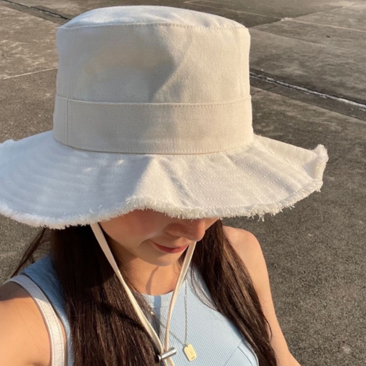 Mũ Nón Bucket Tua Rua Kaki Pastelish - Form Hat Phong Cách Ulzzang - 6 màu Thời trang Trendy