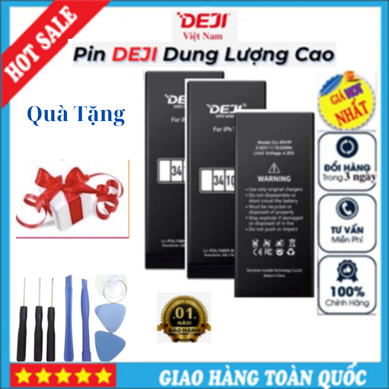 Pin DJ dung lượng cao và chuẩn cho IP 5/5S/5C/5SE/6/6p/6S/6SP/7/7P/8/8Plus/X/XR/XS/XSM/11/12/12ProMax tặng sell dán pin