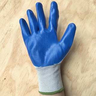 Bịch 12 đôi găng tay bảo hộ lao động phủ cao su 388, gang tay phu pu, găng tay 388