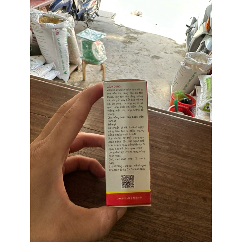B15 rooster tăng bo, sức bền gà đá (hợp 50 viên)