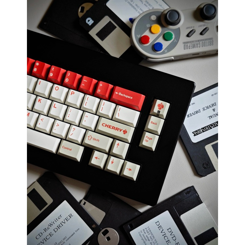 Keycap Retro Red Alert màu retro đỏ cho bàn phím cơ chơi được nhiều ...