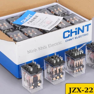 Rơ le trung gian Chint 8 và 14 chân kèm đế,relay Chint 220V,24V,12V, relay trung gian chint, ro le trung gian Cao Cấp