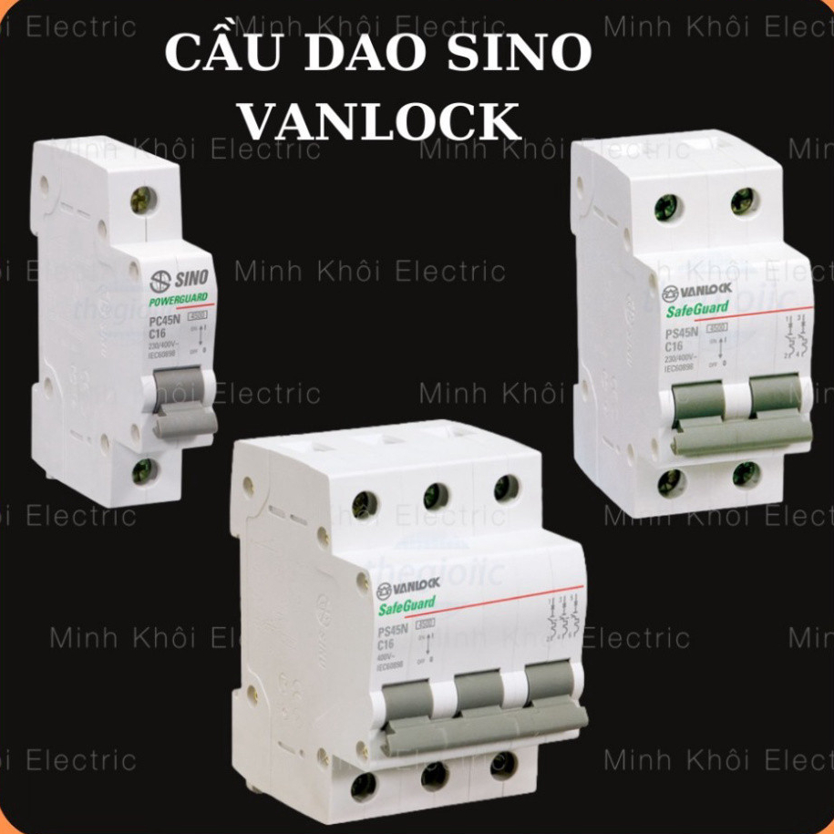 Aptomat Sino Vanlock, cầu dao Sino PS45N các loại, aptomat tép Vanlock,cầu dao tự động Sino Vanlock,attomat,át Vanlock C