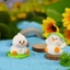 Set 5 vịt và ếch mini dễ thương trang trí bàn làm việc, tủ sách, quà tặng, tiểu cảnh