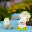 Set 5 vịt và ếch mini dễ thương trang trí bàn làm việc, tủ sách, quà tặng, tiểu cảnh