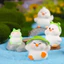 Set 5 vịt và ếch mini dễ thương trang trí bàn làm việc, tủ sách, quà tặng, tiểu cảnh