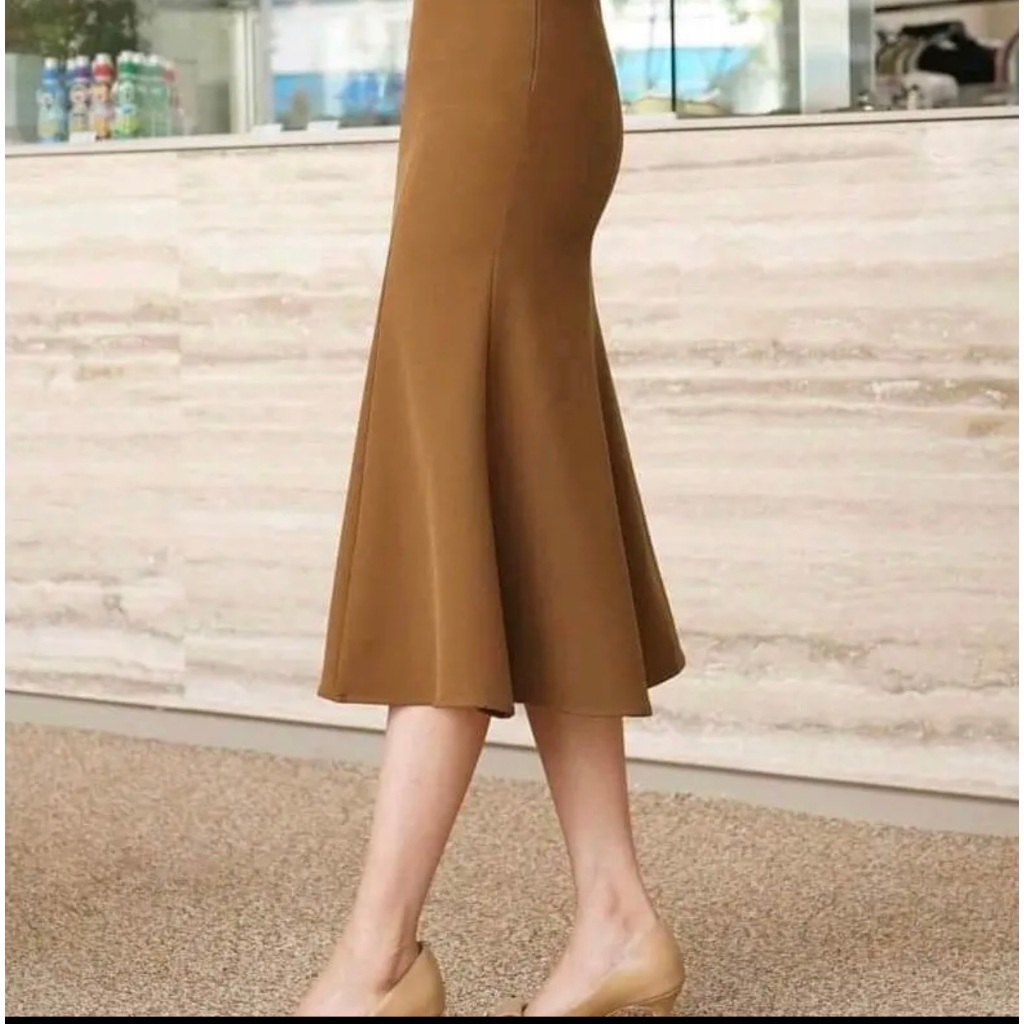 Chân Váy Đuôi Cá Kiểu Dáng Basic Tôn Dáng Thanh Lịch Chất Vải Vitex Không Nhăn Xù CV21