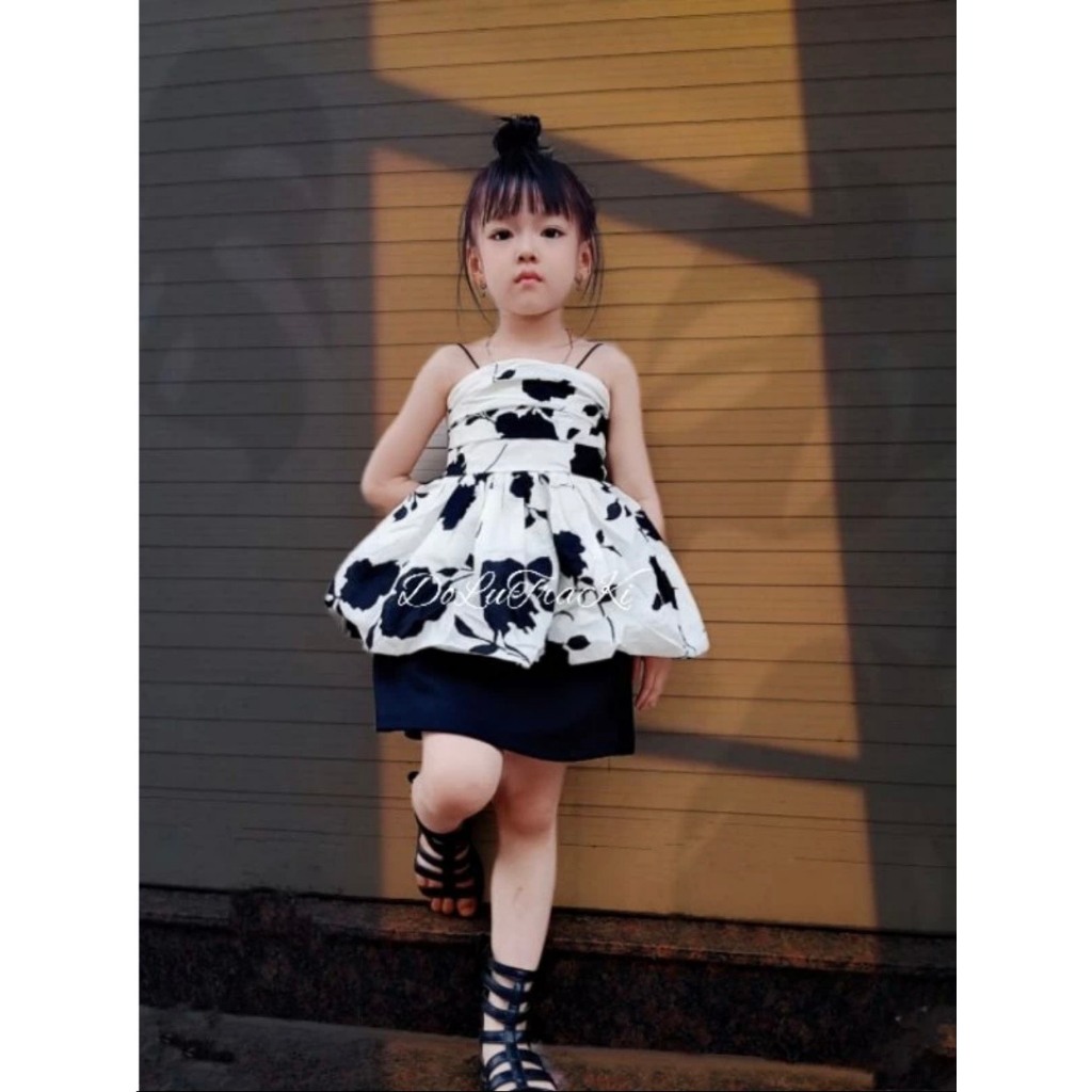 Áo Kiểu Cho Bé Diệu Linh Shop Kids - Áo Kiểu Bé Gái Thiết Kế 2 Dây Đuôi Áo Bồng Xòe Siêu Đáng Yêu Phù Hợp Cho Bé Đi Chơi