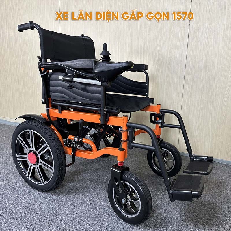 Xe Lăn Điện Cho Người Khuyết Tật Gấp Gọn, Điều Khiển Dễ Dàng, Pin Sạc Nhanh, Chính Hãng NIKITA XLD-1650