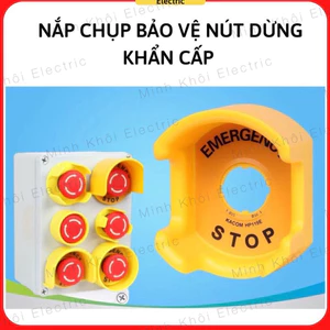 Nắp Chụp Bảo Vệ Nút Dừng Khẩn Cấp Phi 22mm, vòng bảo vệ nút dừng,vòng chụp bảo vệ, vỏ bảo vệ nút stop,vòng đệm tròn Cao