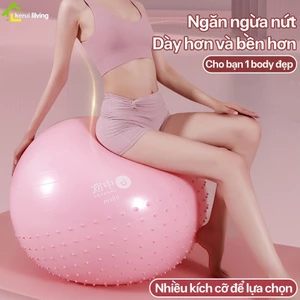 Bóng tập thể hình LUMERA tại nhà tặng kèm bơm hơi dễ sử dụng cho nữ,bóng hơi tập yoga chống trơn trượt