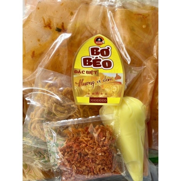 Bánh tráng dẻo bơ béo full topping.