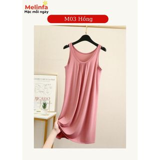 [XẢ KHO GIÁ SỐC] Váy đầm ngủ hai dây Modal (gỗ Sồi) mặc nhà vải ) tự nhiên mã VAV0289