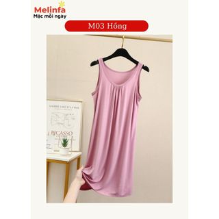 [XẢ KHO GIÁ SỐC] Váy đầm ngủ hai dây Modal (gỗ Sồi) mặc nhà vải ) tự nhiên mã VAV0289