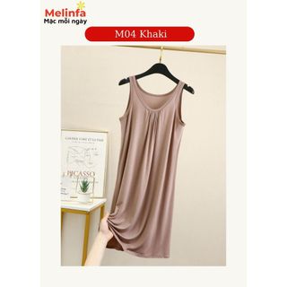 [XẢ KHO GIÁ SỐC] Váy đầm ngủ hai dây Modal (gỗ Sồi) mặc nhà vải ) tự nhiên mã VAV0289
