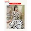 Váy đầm ngủ ngắn tay mặc hàng ngày vải Cotton lụa thoáng mát, váy lanh mặc bầu mã VAV0494