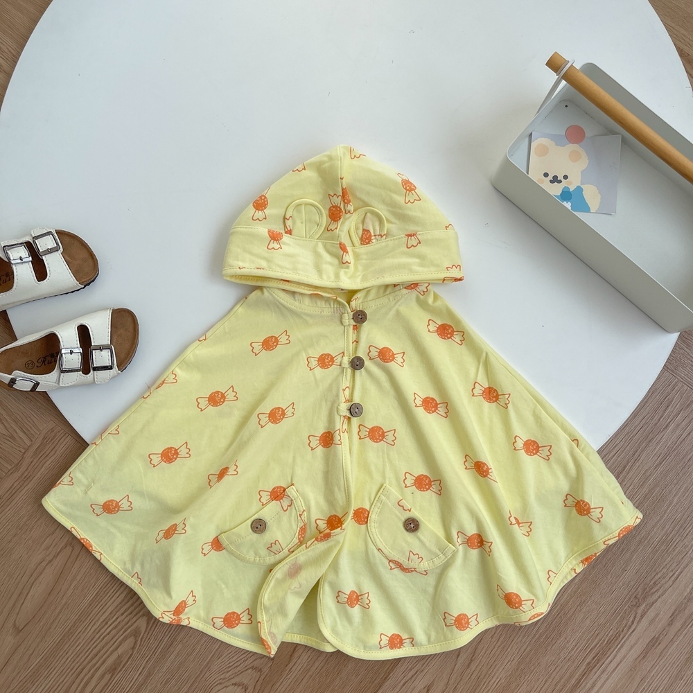 Xả kho - Áo choàng chống nắng cho bé, áo choàng cản gió giữ ấm cho bé kiểu cánh dơi mặc đi xe đồng giá Miniumbaby ACCD