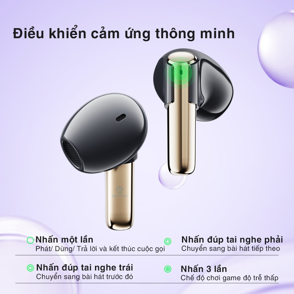 Ảnh Tai nghe Bluetooth nhét tai không dây TWS Rockspace Air Bubble nghe nhạc  đến 24h bảo hành 12 tháng 3