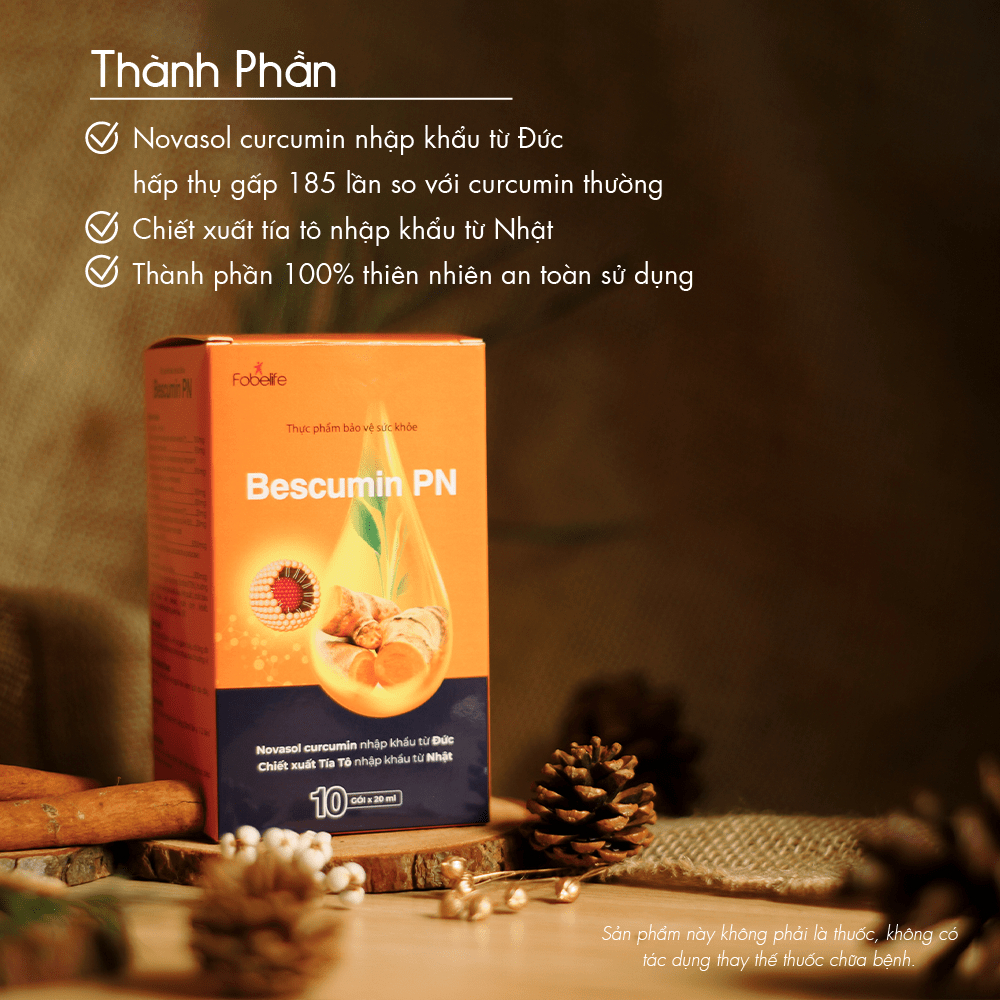 Tinh Chất Nghệ Nano Tốt Gấp 20 Lần Nghệ Mật Ong Cho Người Đau Dạ Dày | Bescumin Fobe
