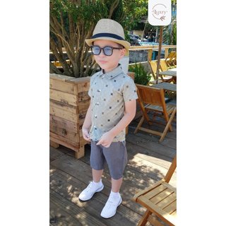 BST Áo sơ mi cho bé trai PREMIUM thương hiệu Mẹ và Con+ vải sợi tre thoáng mát từ 18 tháng-13 tuổi