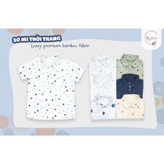 BST Áo sơ mi cho bé trai PREMIUM thương hiệu Mẹ và Con+ vải sợi tre thoáng mát từ 18 tháng-13 tuổi