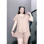 Bộ Đồ Mặc Nhà Bigsize Nữ Áo Thun Cổ Tim Vạc Bầu Lên Phom Tôn Dáng Vải Cotton Mềm Mại SET901