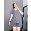 Bộ Đồ Mặc Nhà Bigsize Nữ Áo Thun Cổ Tim Vạc Bầu Lên Phom Tôn Dáng Vải Cotton Mềm Mại SET901
