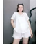 Bộ Đồ Mặc Nhà Bigsize Nữ Áo Thun Cổ Tim Vạc Bầu Lên Phom Tôn Dáng Vải Cotton Mềm Mại SET901
