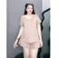 Bộ Đồ Mặc Nhà Bigsize Nữ Áo Thun Cổ Tim Vạc Bầu Lên Phom Tôn Dáng Vải Cotton Mềm Mại SET901
