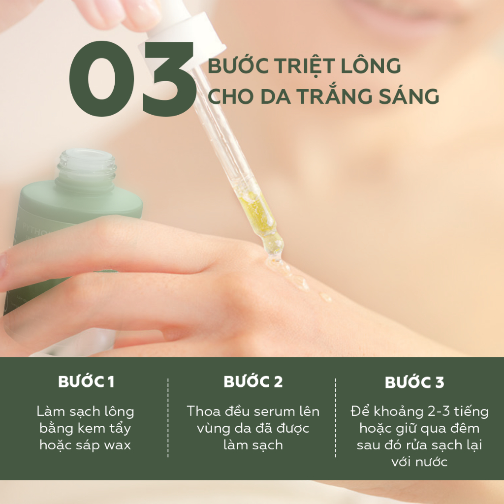 Ảnh Mỡ trăn triệt lông nguyên chất UMIHA dùng cho vùng Nách, Bikini, Chân Tay, Ngực Bụng UMIHA ORGANIC 10/30ml tại nhà 4