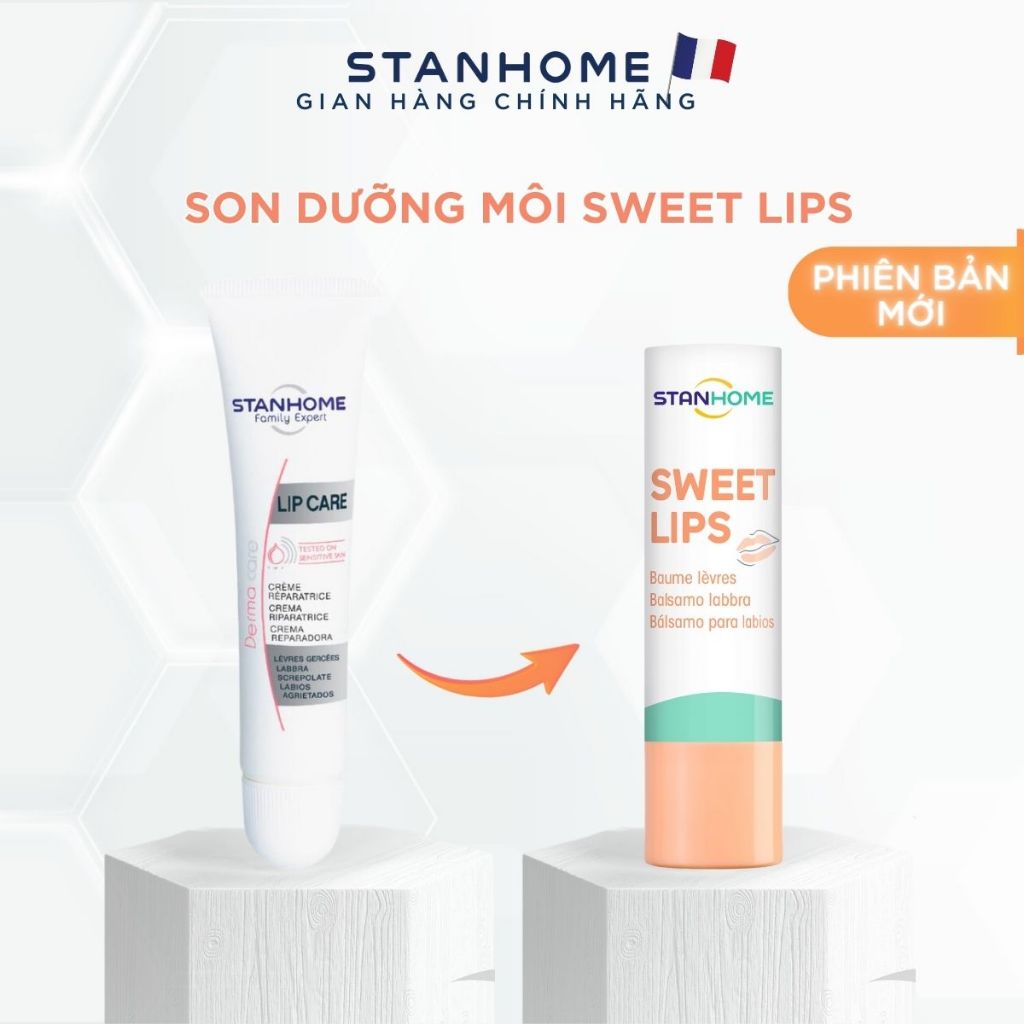 Ảnh Son Dưỡng Môi Cấp Ẩm STANHOME Sweet Lips Làm Mềm Môi Phù Hợp Cho Da Nhạy Cảm 4.8gr 2