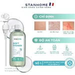 Sữa tắm, rửa mặt cấp ẩm cho viêm da cơ đia, chàm, vẩy nến, da mụn nước không xà phòng Stanhome Soft Shower 740ml — ảnh 4
