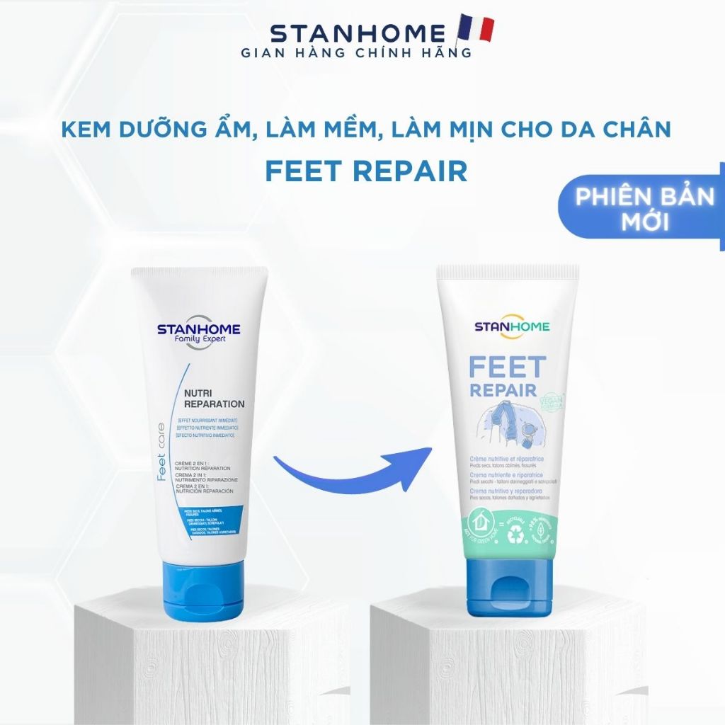 Ảnh Kem dưỡng ẩm làm mềm, mịn cho da chân Stanhome Feet Repair 75ml 1