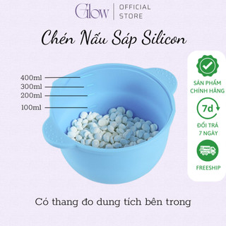 Combo 100Gr Sáp Dừa Cao Cấp GLOWWAXING + Chén Silicon Nấu Sáp + Mỡ Trăn Nguyên Chất 10mlCHE TÊN